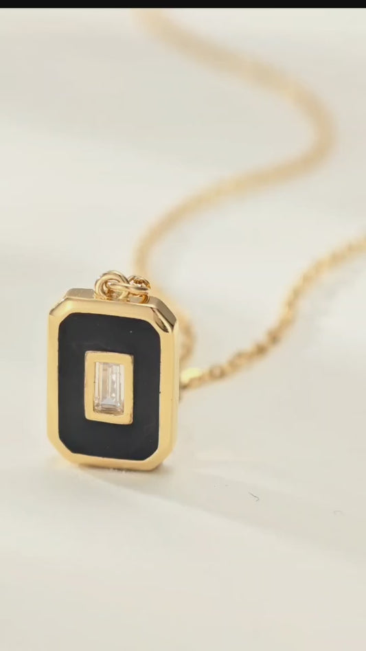 Fashion Geometry Shape Necklace Gold-Plated S925 Necklace, Custom Available