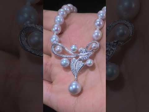 4mm/5mm/6mm/8.5mm Fresh Gray Pearl Necklace| Pearl S925 Necklace, Custom Available