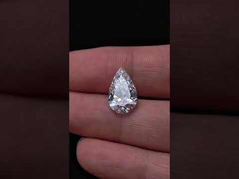 4.08ct Pear Briiliant Cut Lab Diamond | Diamond Loose Gemstone, Custom Accept