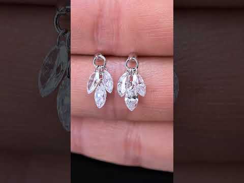 1.504ct Shapeless Lab Diamond Earring|18K Gold Earring, Custom Accept