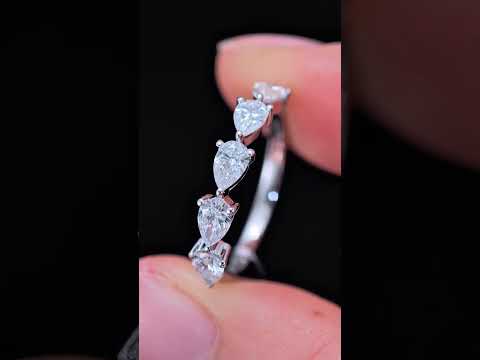 1.008ct Pear Lab Diamond Ring|PT-950 Platinum Ring, Custom Accept