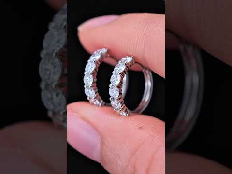 0.562ct Shapeless Lab Diamond Earring|18K Gold Earring, Custom Accept