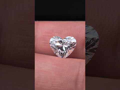 3.08ct Heart Briiliant Cut Lab Diamond | Diamond Loose Gemstone, Custom Accept