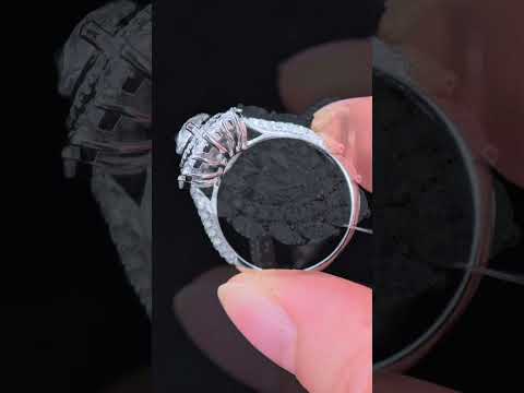 3.431 Ct Marquise Round Lab Diamond Ring|PT-950 Platinum Ring, Custom Accept