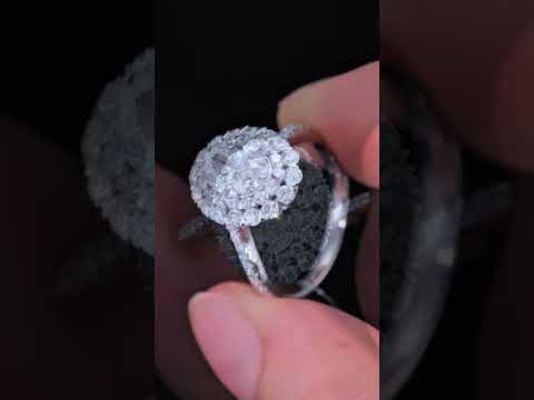 1.717ct Oval Lab Diamond Ring|PT-950 Platinum Ring, Custom Accept